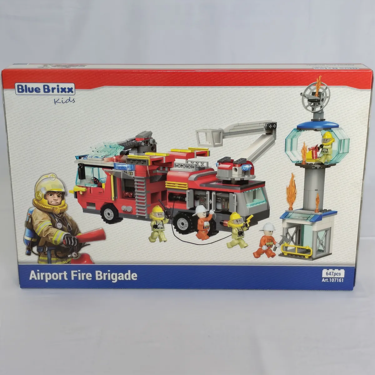 eu de Construction BlueBrixx Kids Pompiers Aéroport 647 pcs – Neuf - Image 1