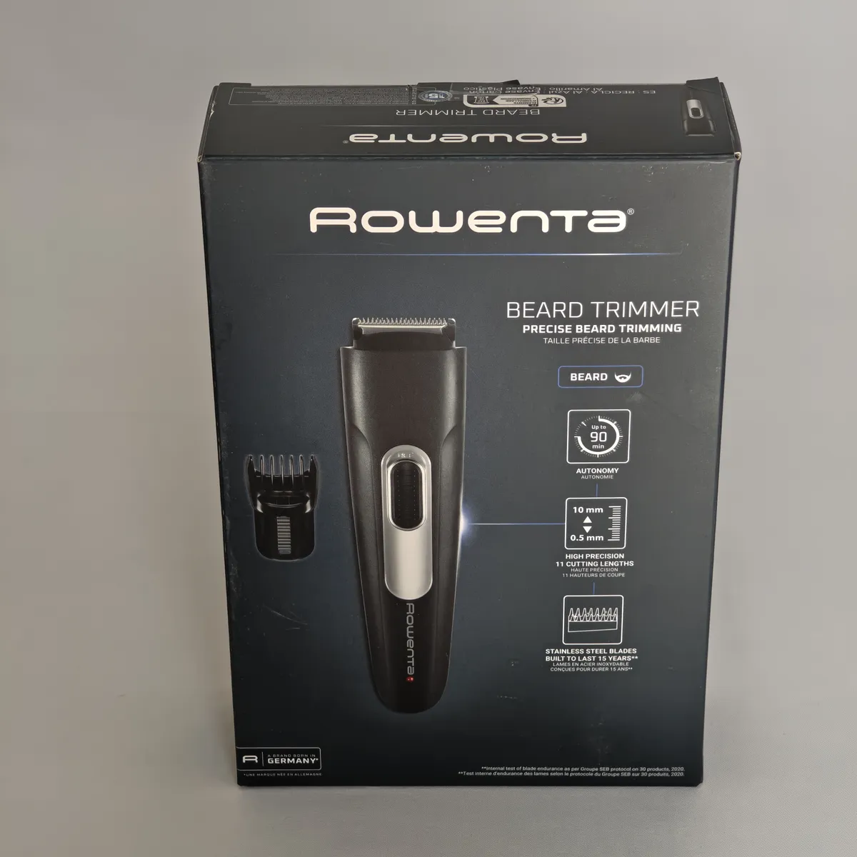 Tondeuse à barbe Rowenta Beard Trimmer – Précision 0,5 à 10 mm – Autonomie 90 min